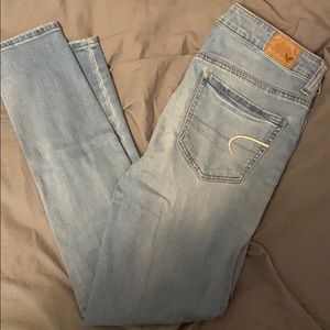 Super stretch American eagle skinny jeans/jegging